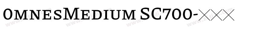 0mnesMedium SC700字体转换